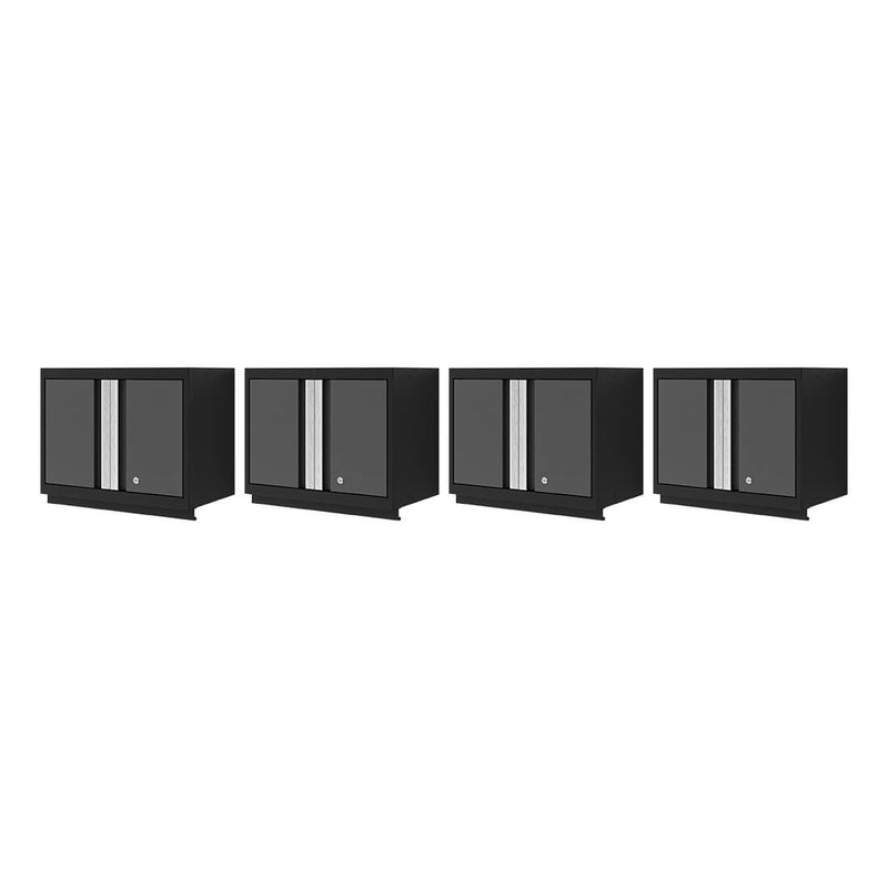 NewAge Products Bold XL Grey 24-Inch Wall Cabinet (4-Pack)