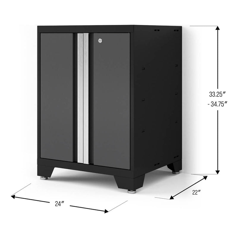 NewAge Products Bold XL Grey 2-Door Base Cabinet