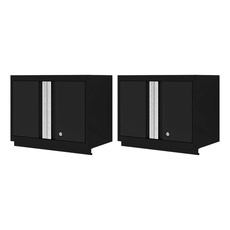NewAge Products Bold XL Black 24-Inch Wall Cabinet (2-Pack)