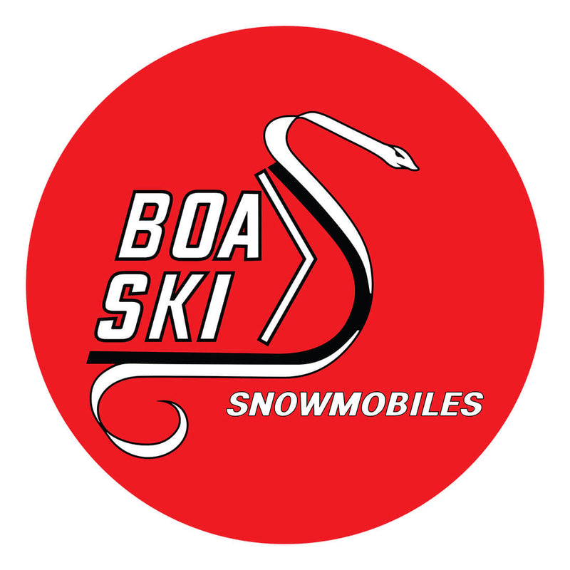 PERGL Boa Ski Snowmobiles 36-Inch Metal Sign