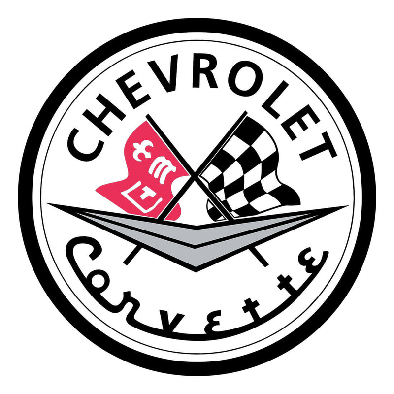 PERGL Chevrolet Corvette 36-Inch Metal Sign