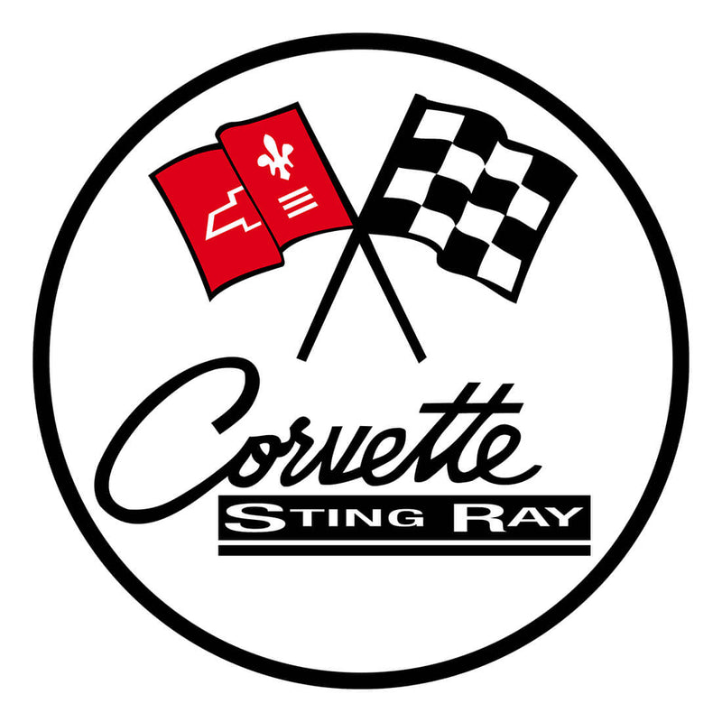 PERGL 1963 Corvette Sting Ray 36-Inch Metal Sign