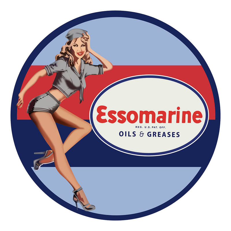 PERGL Essomarine 36-Inch Metal Sign