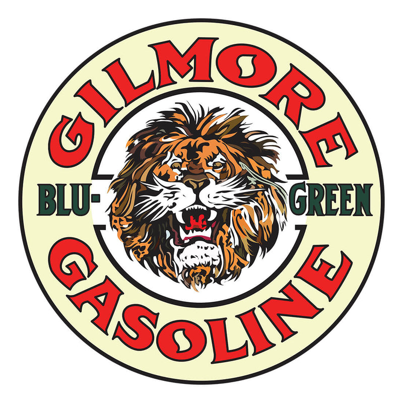 PERGL Gilmore Gasoline 36-Inch Metal Sign