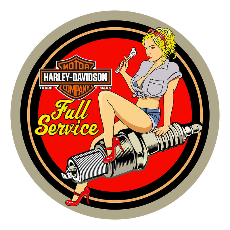 PERGL Harley Davidson Motor Company Motorcycles 36-Inch Metal Sign