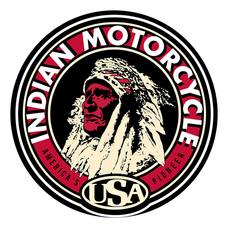 PERGL Indian Motorcycle 36-Inch Metal Sign