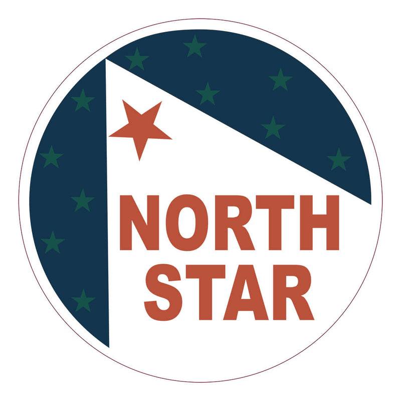 PERGL North Star 36-Inch Metal Sign