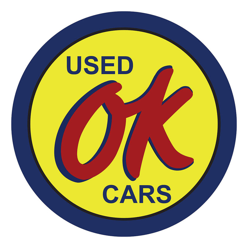 PERGL Used OK Cars 36-Inch Metal Sign