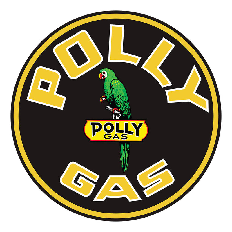 PERGL Polly Gas 36-Inch Metal Sign