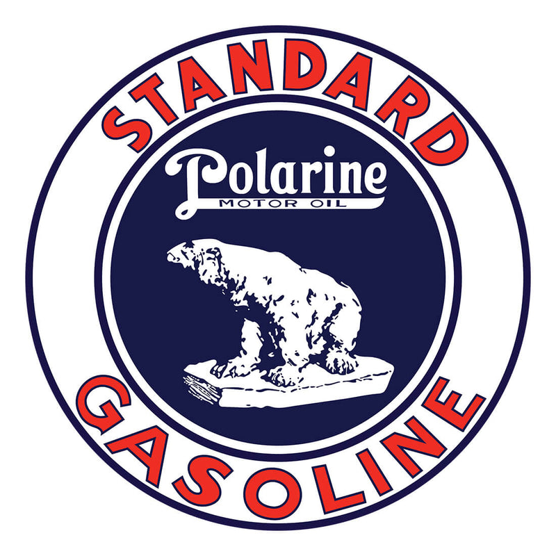 PERGL Polarine Motor Oil 36-Inch Metal Sign