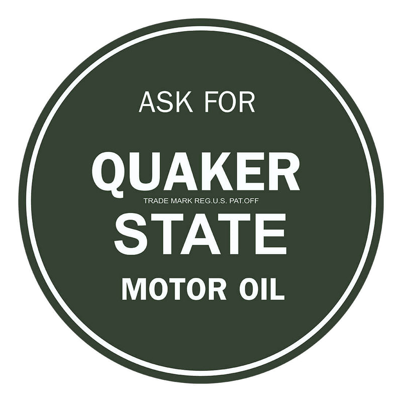 PERGL Quaker State Motor Oil 36-Inch Metal Sign