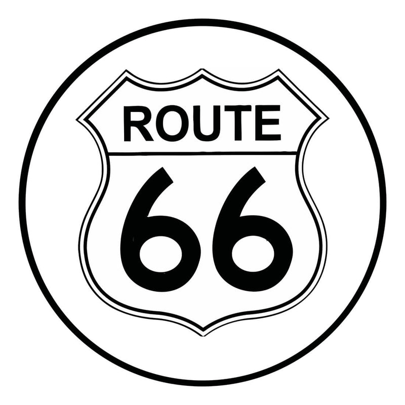 PERGL Route 66 36-Inch Metal Sign