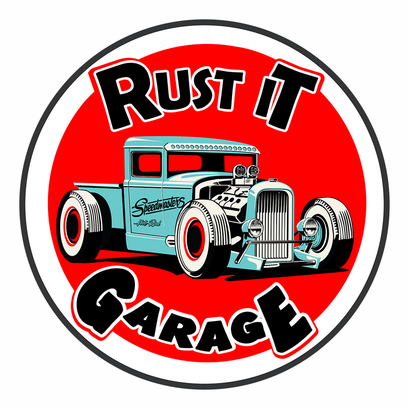 PERGL Rust It Garage 36-Inch Metal Sign