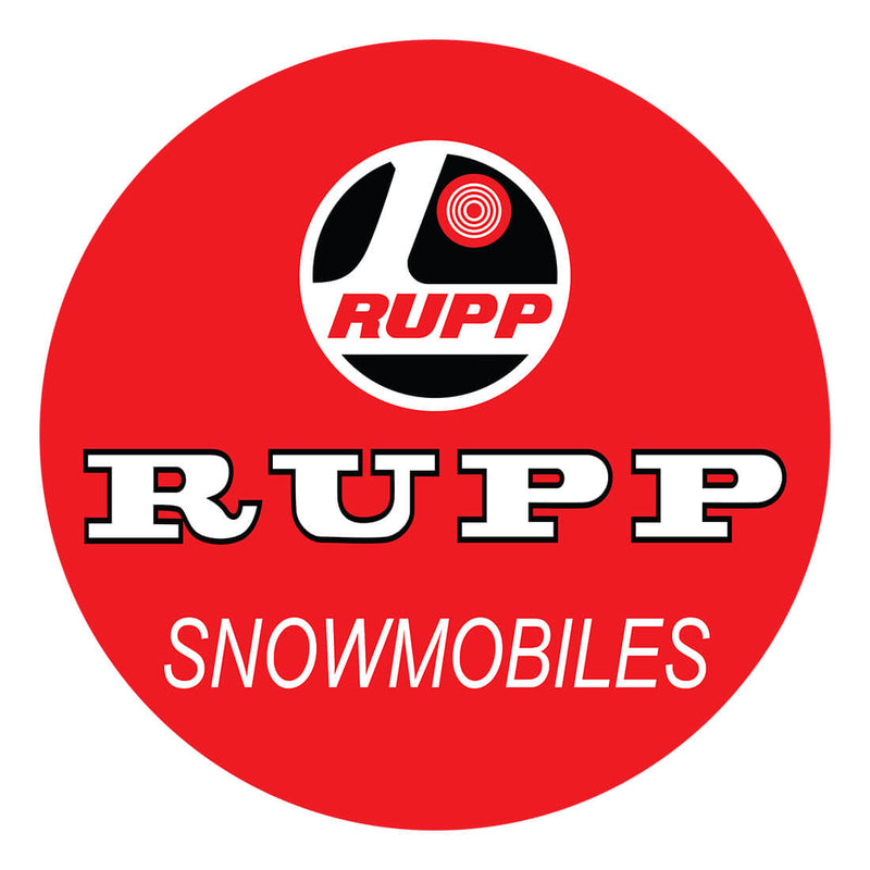 PERGL Rupp Snowmobiles 36-Inch Metal Sign