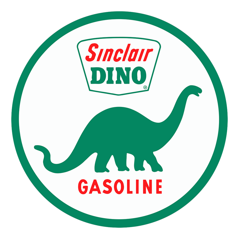 PERGL Sinclair Dino Gasoline 24-Inch Metal Sign