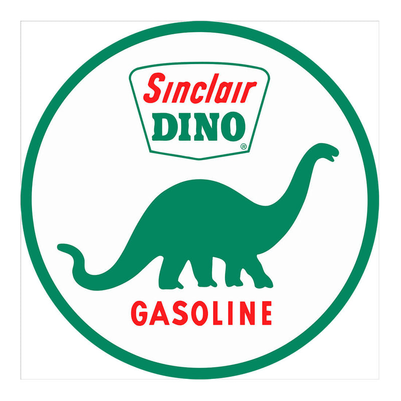 PERGL Sinclair Dino Gasoline 36-Inch Metal Sign