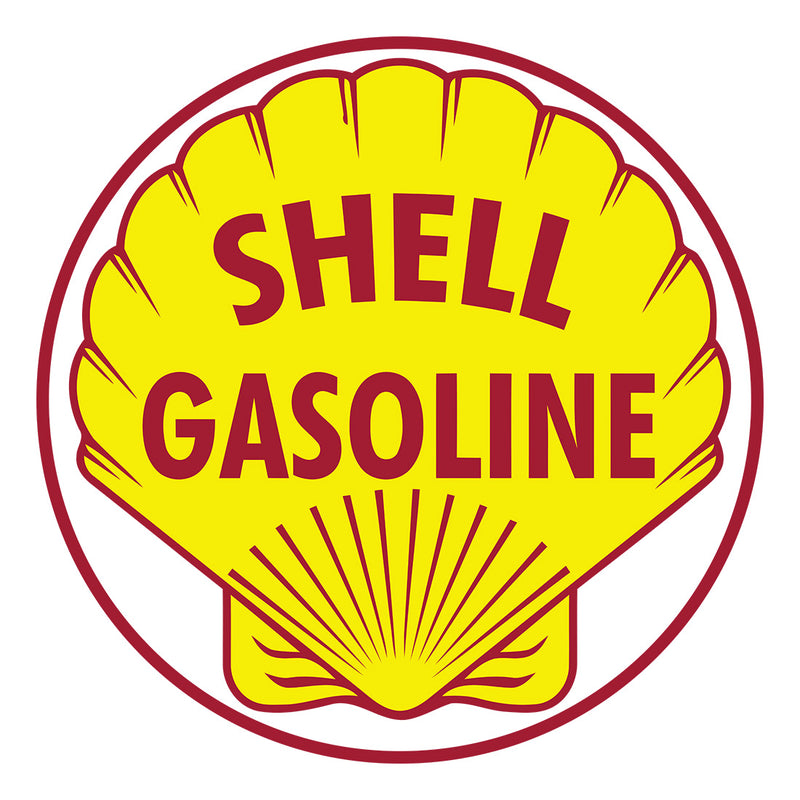 PERGL Shell Gasoline 36-Inch Metal Sign