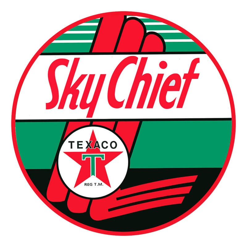 PERGL Texaco Sky Chief 36-Inch Metal Sign