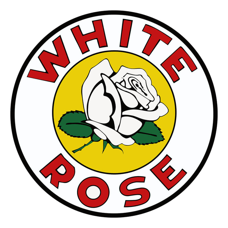 PERGL White Rose 36-Inch Metal Sign