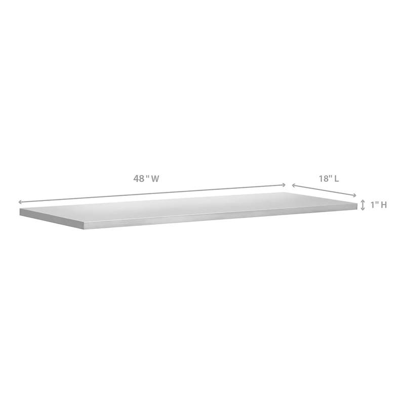 NewAge Products Bold 48-Inch Stainless Steel Worktop
