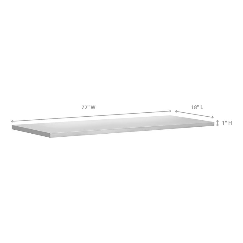 NewAge Products Bold 72-Inch Stainless Steel Worktop