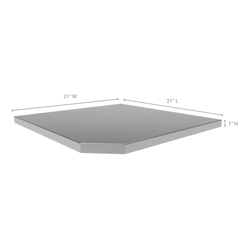 NewAge Products Bold Corner Stainless Steel Worktop