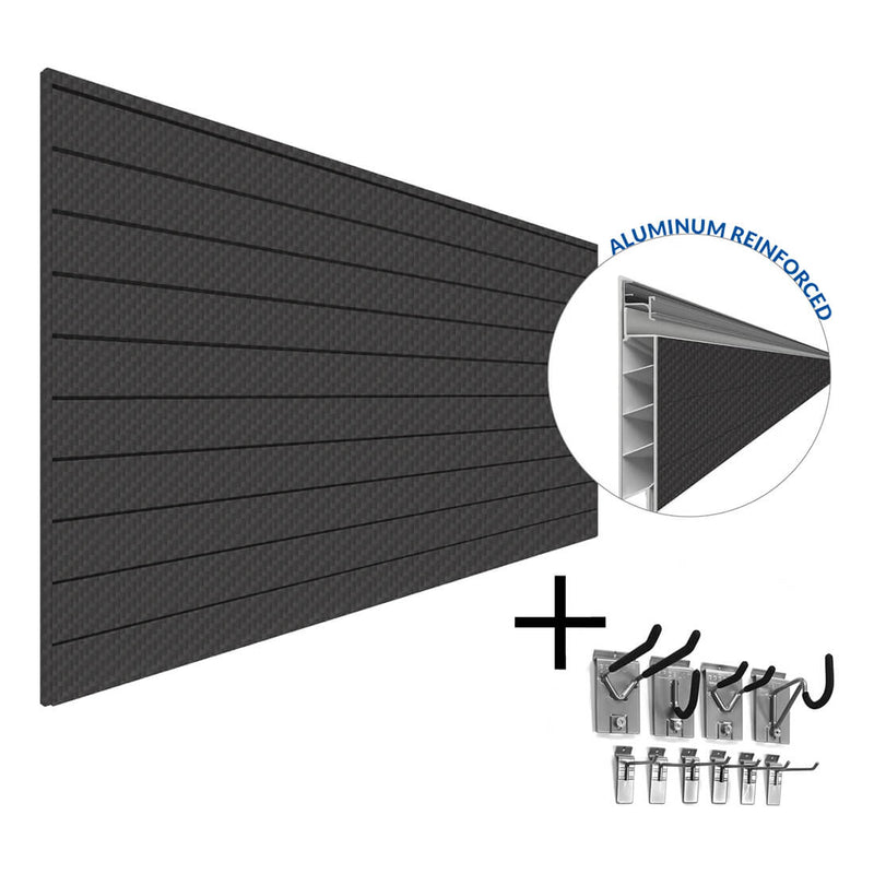 Proslat PROCORE+ Carbon Fiber Slatwall Mini Bundle | 37006K | Garage Giant