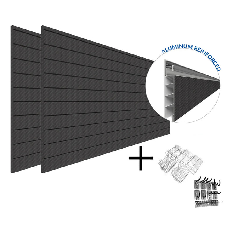 Proslat PROCORE+ Carbon Fiber Slatwall Ultimate Bundle | 37009K | Garage Giant