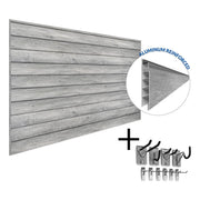 Proslat PROCORE+ Slatwall Mini Bundle (Gray Wood) | 37106K | Garage Giant
