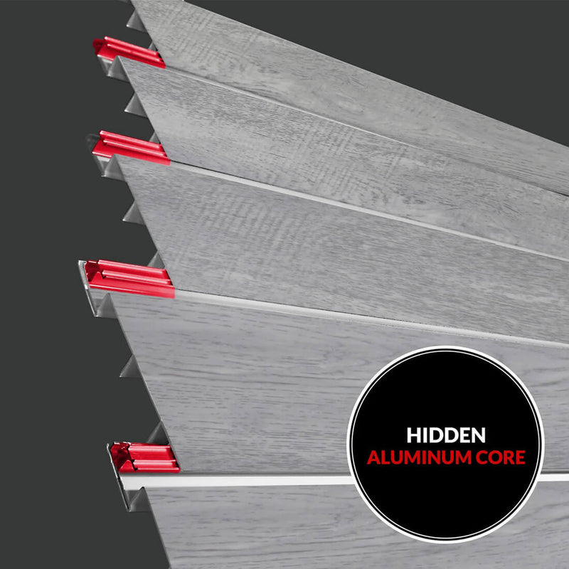 Proslat PROCORE+ Slatwall Mini Bundle (Gray Wood) | 37106K | Garage Giant