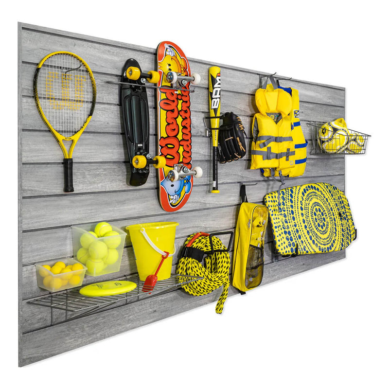 Proslat PROCORE+ Slatwall Ultimate Bundle (Gray Wood) | 37109K | Garage Giant