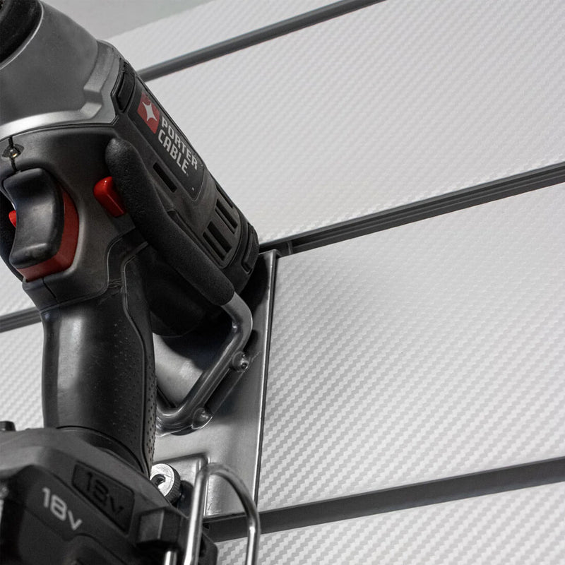 Proslat PROCORE+ Silver Gray Carbon Fiber Slatwall Mini Bundle | 37706K | Garage Giant
