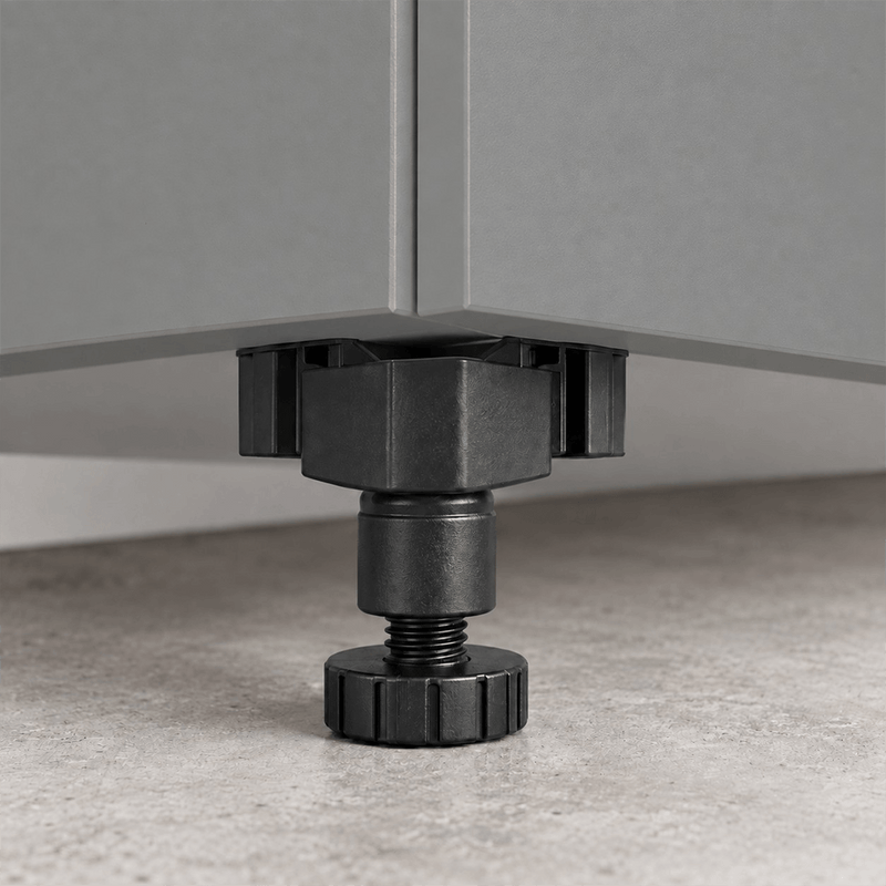 Klovo Grey 6-Piece Garage Cabinet System with Laminated Worktop