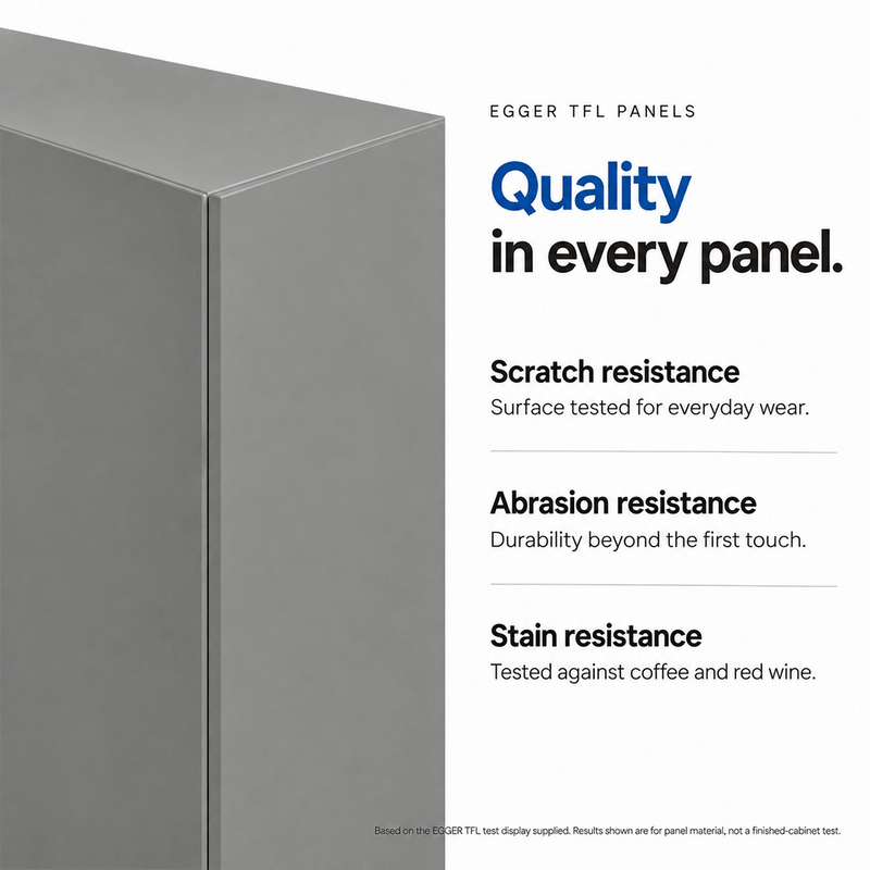 Klovo Grey 9-Piece Garage Cabinet System with Laminated Worktop