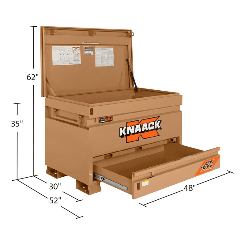 Knaack 17 Cu-Ft. Heavy Duty Jobsite Chest with Junk Trunk