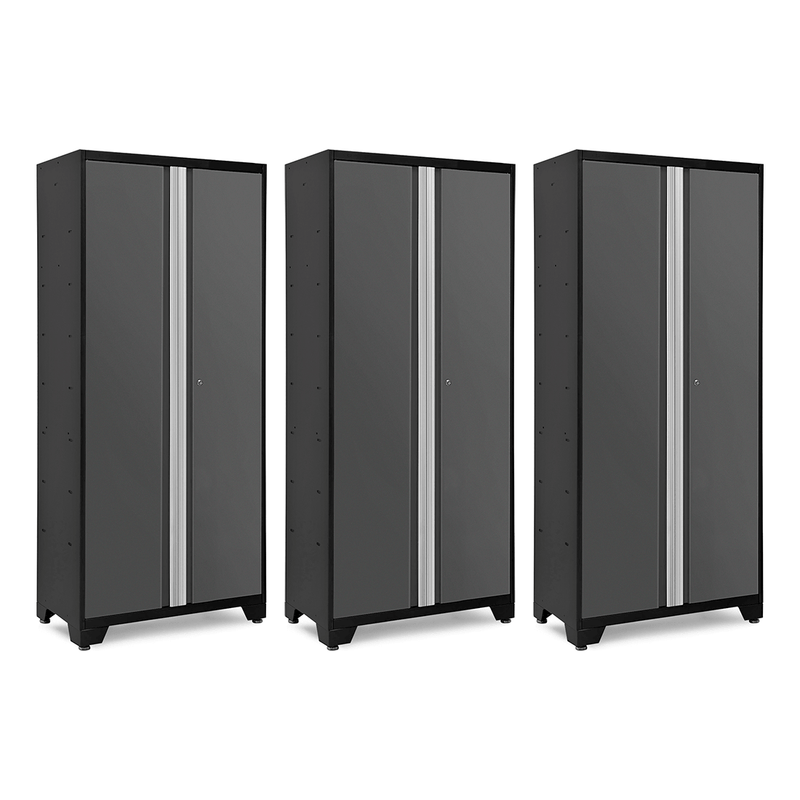 NewAge Products Bold Grey 36-Inch RTA Multi-Use Locker (3-Pack)