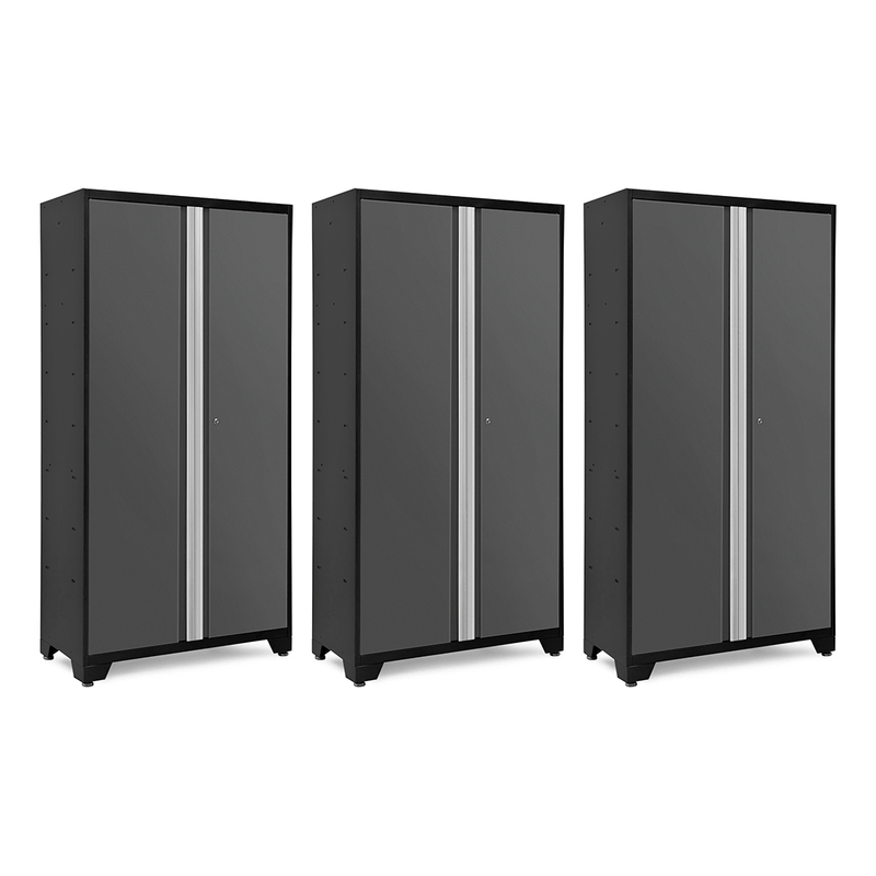 NewAge Products Bold Grey 42-Inch RTA Multi-Use Locker (3-Pack)