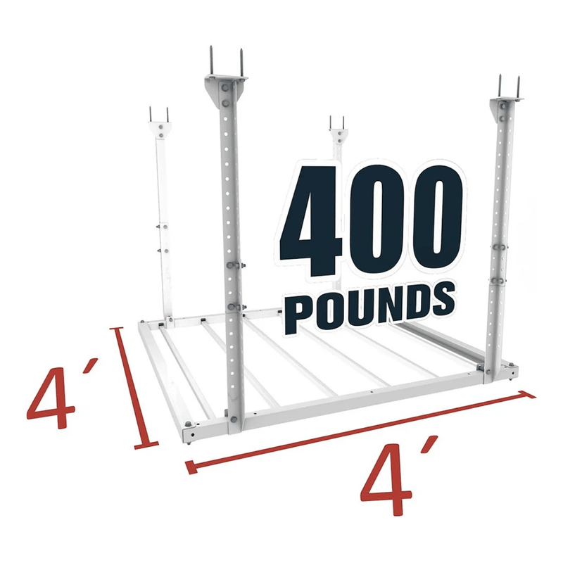 Ceiling Sam 4 x 4 ft. Heavy-Duty Pro Overhead Storage Rack