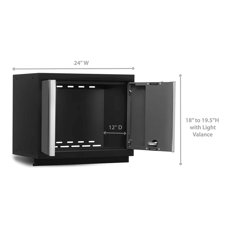 NewAge Products Bold Grey 24-Inch Wall Cabinet (2-Pack)