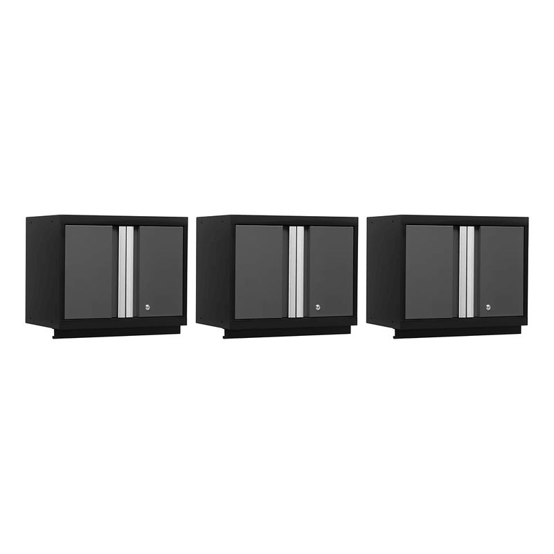 NewAge Products Bold Grey 24-Inch Wall Cabinet (3-Pack)