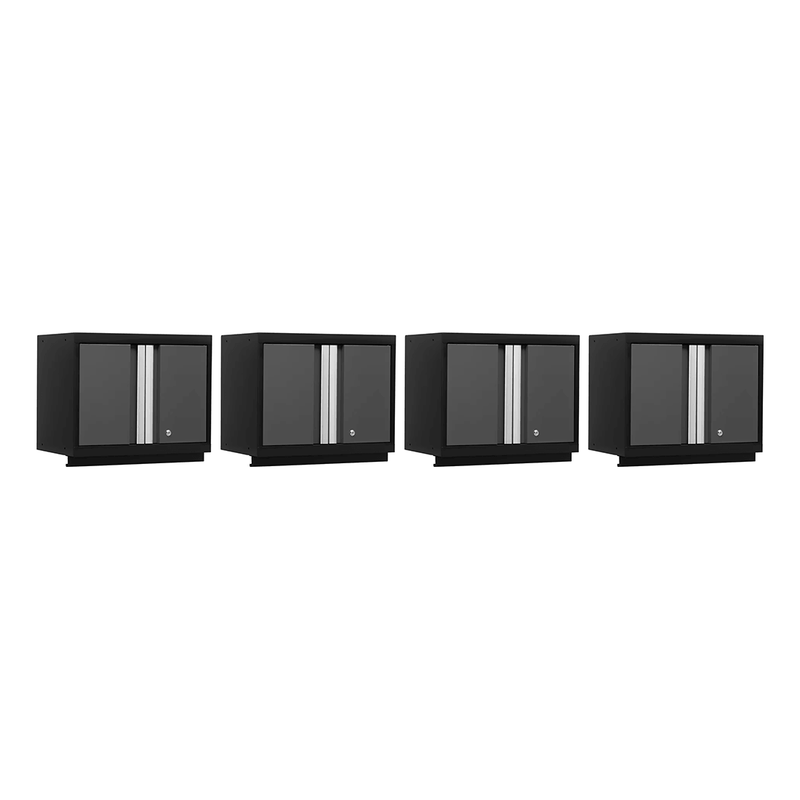 NewAge Products Bold Grey 24-Inch Wall Cabinet (4-Pack)