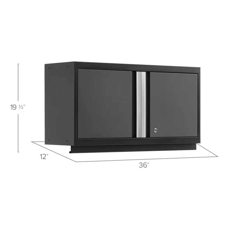 NewAge Products Bold Grey 36-Inch Wall Cabinet