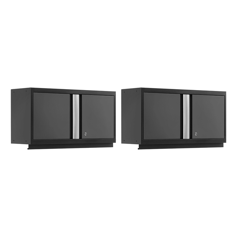 NewAge Products Bold Grey 36-Inch Wall Cabinet (2-Pack)