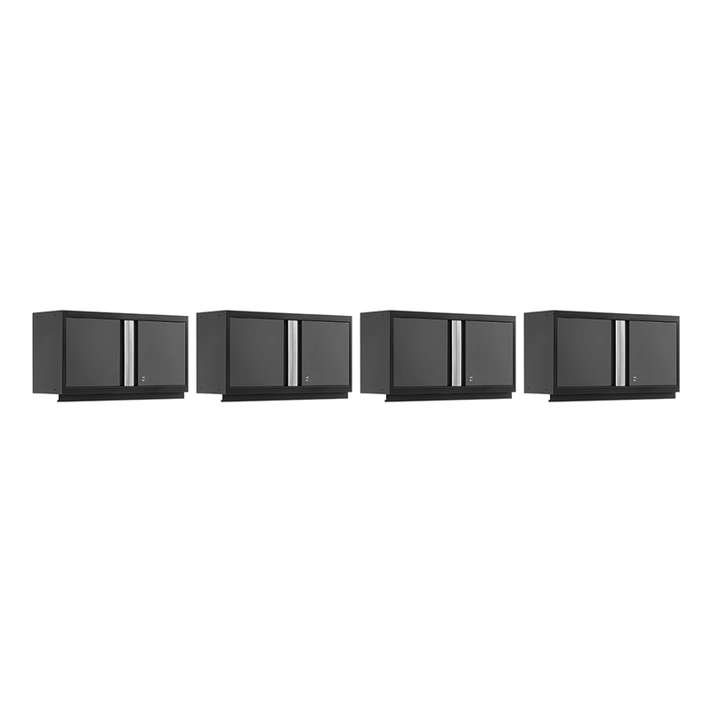 NewAge Products Bold Grey 36-Inch Wall Cabinet (4-Pack)