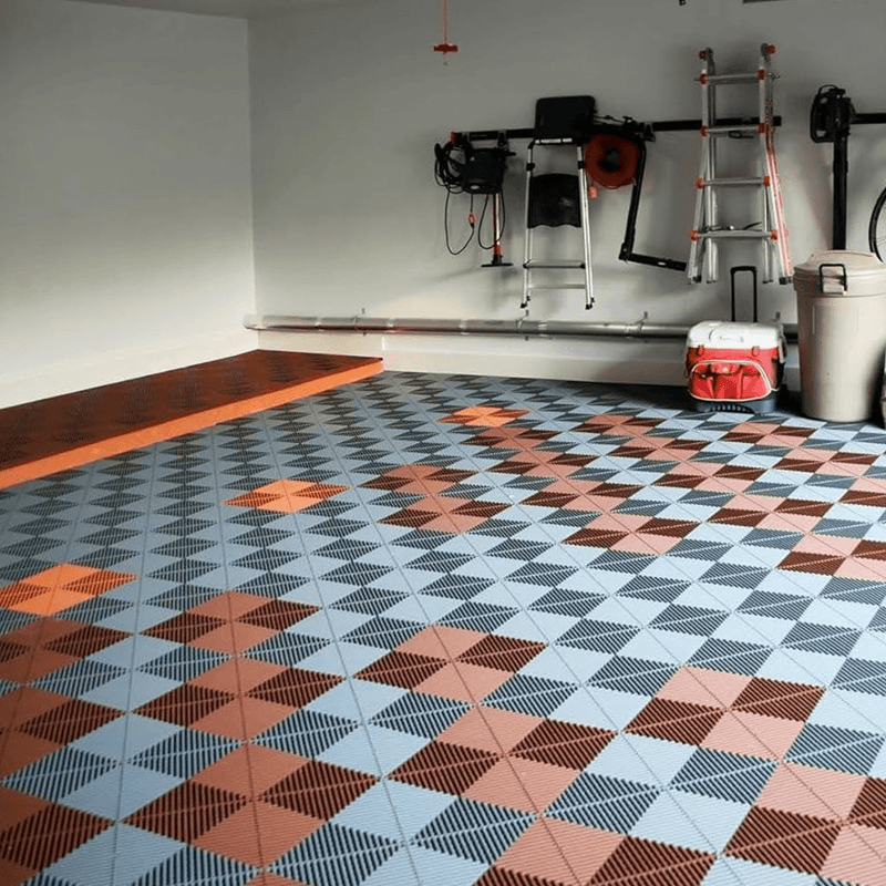 Swisstrax Ribtrax Pro Terra Cotta Garage Floor Tiles (24 Pack)