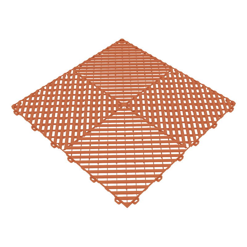 Swisstrax Ribtrax Pro Terra Cotta Garage Floor Tiles (6 Pack)