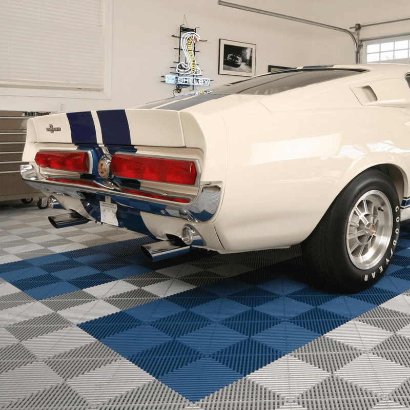 Swisstrax Ribtrax Pro Island Blue Garage Floor Tiles (6 Pack)