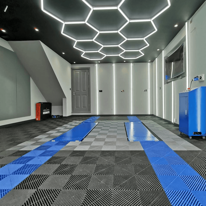 Swisstrax Ribtrax Pro Royal Blue Garage Floor Tiles (24 Pack)