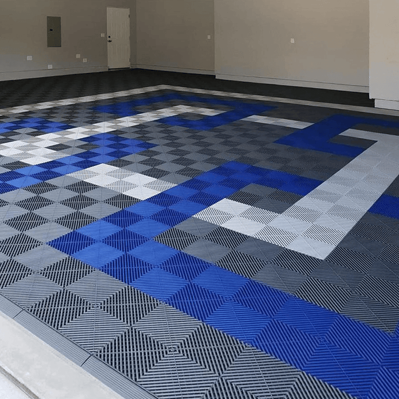 Swisstrax Ribtrax Pro Royal Blue Garage Floor Tiles (6 Pack)