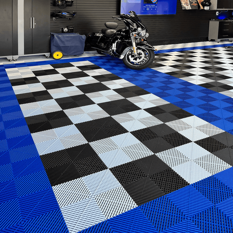 Swisstrax Ribtrax Pro Royal Blue Garage Floor Tiles (6 Pack)